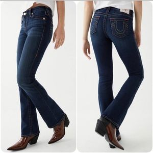 True Religion Womens 33 Becca Mid Rise Bootcut Jeans